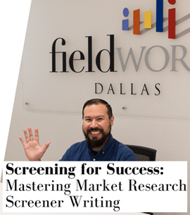 Screening for Success: Mastering Market Research Screener Writing. In-person interactive workshop