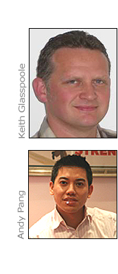 Keith Glasspoole and Andy Pang