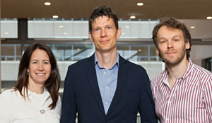 From left to right: Charlotte Vanfraechem, Melle Staelenberg, Elbert Fliek