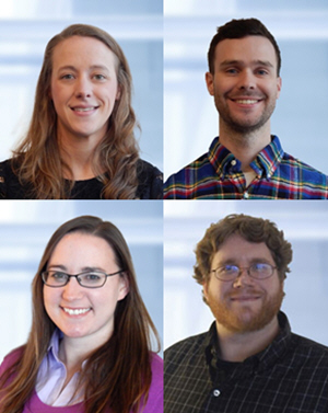 top row L to R: Ashley Moore, Aaron Baker; bottom row Nicole Lemen Chris Neal