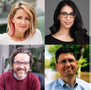 Top row L to R: Nikki Lavoie, Shazia Ginai; bottom row: Paul Griffiths, Steve Henke